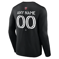 T-shirt à manches longues personnalisé noir Toronto FC Goal pour homme