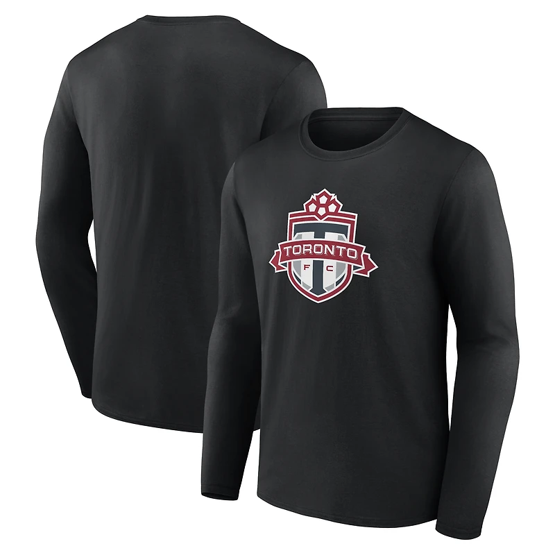 Men's Black Toronto FC Official Logo Long Sleeve T-Shirt