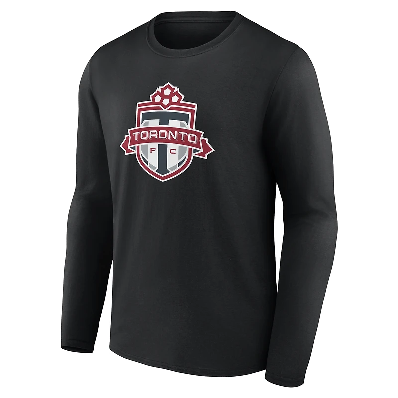 Men's Black Toronto FC Official Logo Long Sleeve T-Shirt