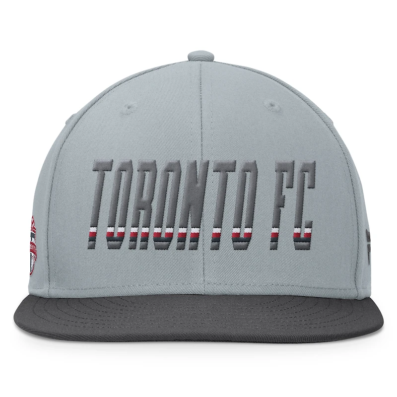 Casquette Snapback réglable Fanatics gris Toronto FC fumée pour hommes