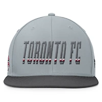 Casquette Snapback réglable Fanatics gris Toronto FC fumée pour hommes