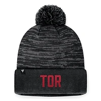 Men's Fanatics Heather Charcoal Toronto FC Cuffed Knit Hat with Pom