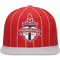 Casquette Mitchell & Ness rouge pour homme pin de l'équipe du Toronto FC