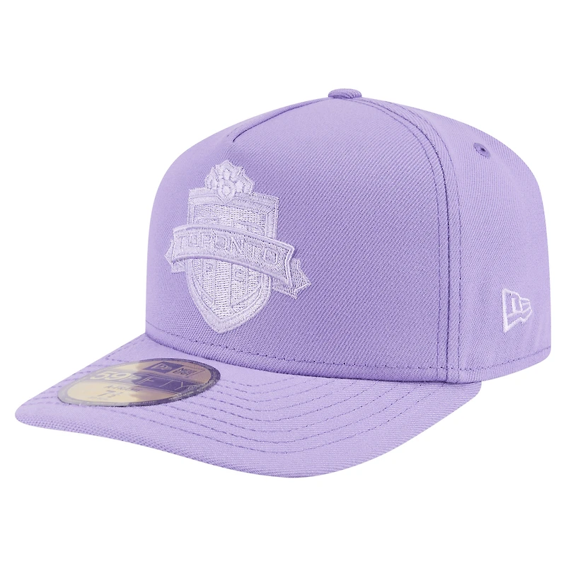 Casquette ajustée A-Frame 59FIFTY Toronto FC violet pour homme New Era