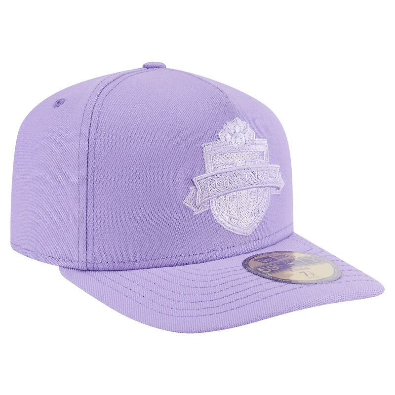 Casquette ajustée A-Frame 59FIFTY Toronto FC violet pour homme New Era