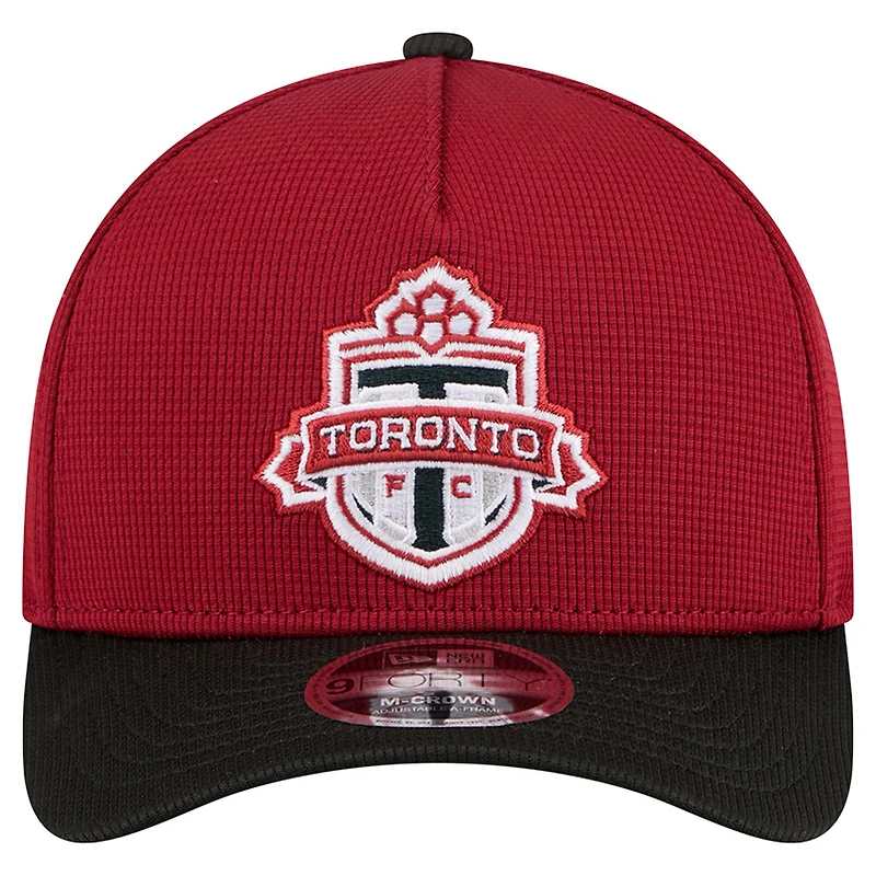 Men's New Era Red Toronto FC Jersey Hook 9FORTY M-Crown A-Frame Adjustable Hat