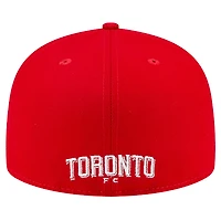 Men's New Era White/Red Toronto FC Kick Off Collection 59FIFTY Fitted Hat