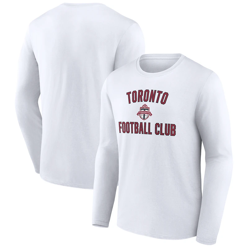 T-shirt blanc à manches longues pour homme Toronto FC Victory Arch