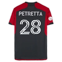 Maillot adidas noir dédicacé Raoul Petretta du Toronto FC n° 28, utilisé lors du match de la saison 2024 de la MLS - Taille M