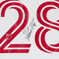 Maillot adidas blanc numéro 28, dédicacé par Raoul Petretta du Toronto FC lors de la saison 2024 de la MLS - Taille M