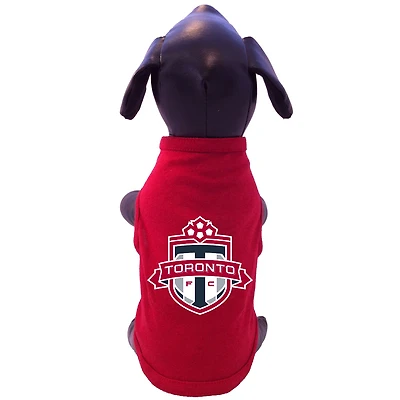 T-shirt rouge Toronto FC pour animaux de compagnie