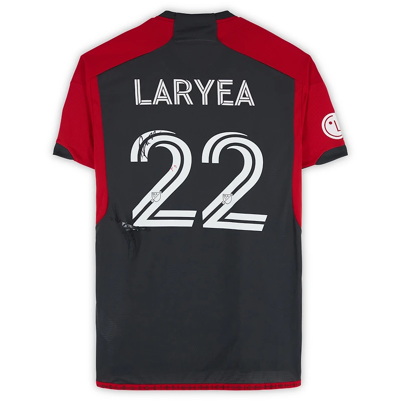 Maillot adidas noir dédicacé Richie Laryea du Toronto FC n° 22, utilisé lors du match de la saison 2024 de la MLS - Taille M