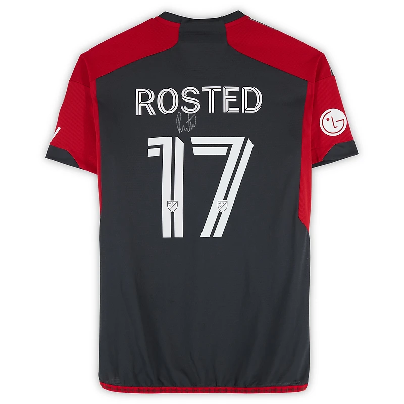 Sigurd Rosted Toronto FC Autographed Match-Used #17 Black adidas Jersey from the 2024 MLS Season - Size M