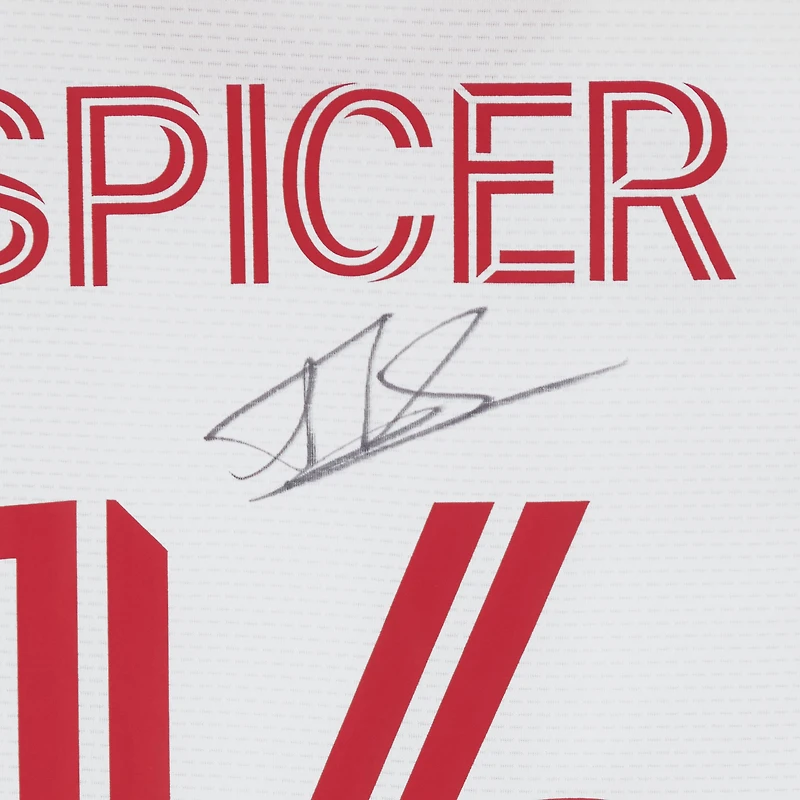 Maillot adidas blanc numéro 16 autographié par Tyrese Spicer du Toronto FC lors de la saison 2024 de la MLS - Taille M