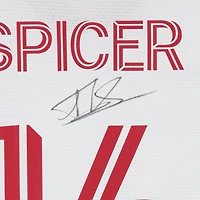 Maillot adidas blanc numéro 16 autographié par Tyrese Spicer du Toronto FC lors de la saison 2024 de la MLS - Taille M