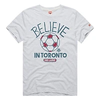Unisex Homage  Ash Toronto FC MLS x Ted Lasso Believe Graphic Tri-Blend T-Shirt