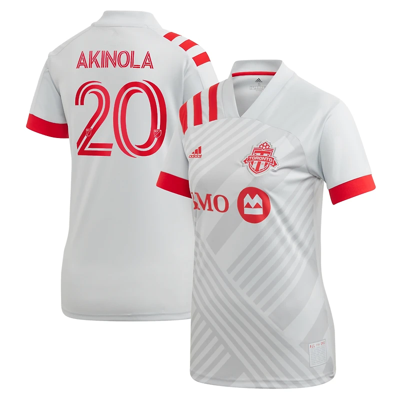 Adidas Ayo Akinola Grey Toronto FC 2020 Secondaire - Maillot Réplique