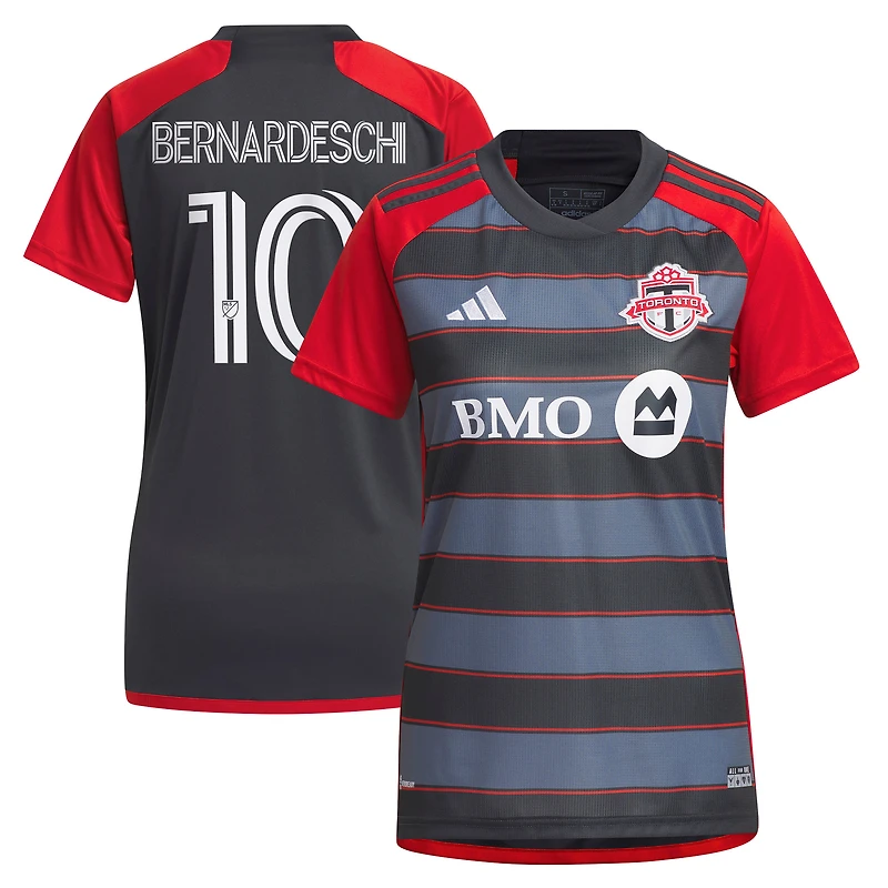 Women's adidas Federico Bernardeschi Gray Toronto FC 2023 Club Kit - Replica Player Jersey