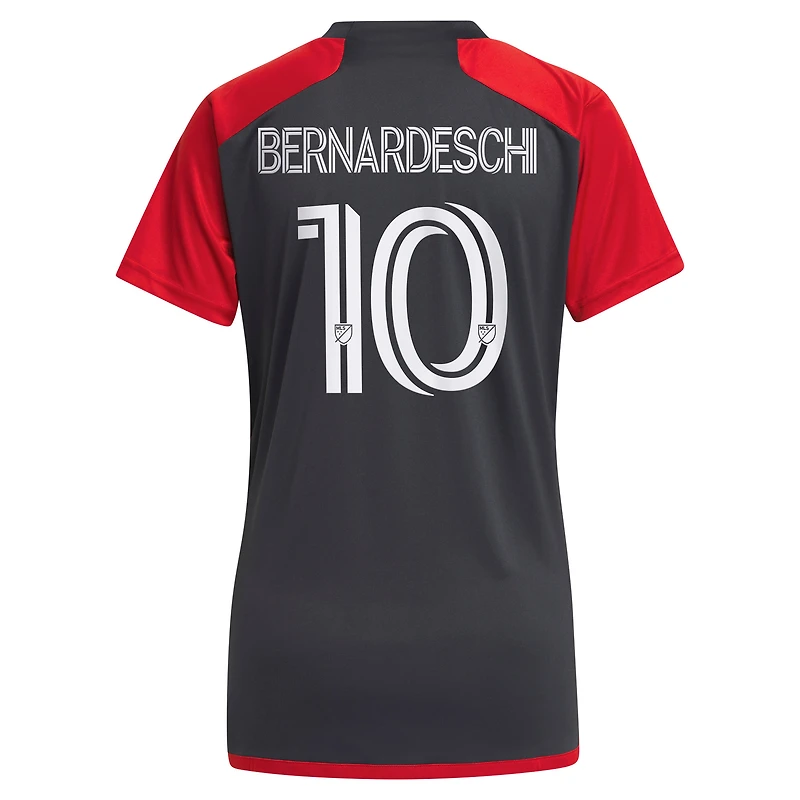 Women's adidas Federico Bernardeschi Gray Toronto FC 2023 Club Kit - Replica Player Jersey