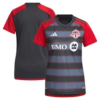 Réplique du maillot club Toronto FC 2023 adidas pour femme, gris