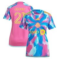 Women's adidas Jonathan Osorio Pink Toronto FC 2023 The Energy Kit Replica Player Jersey