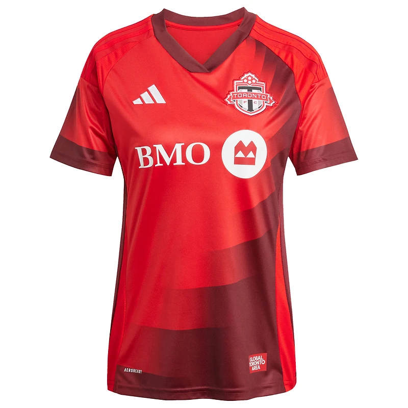 Maillot réplique du club Toronto FC 2025 rouge pour femme adidas Jonathan Osorio