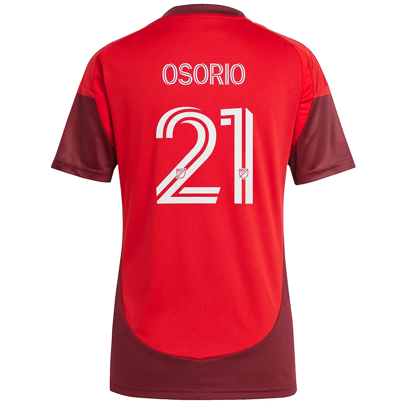 Maillot réplique du club Toronto FC 2025 rouge pour femme adidas Jonathan Osorio