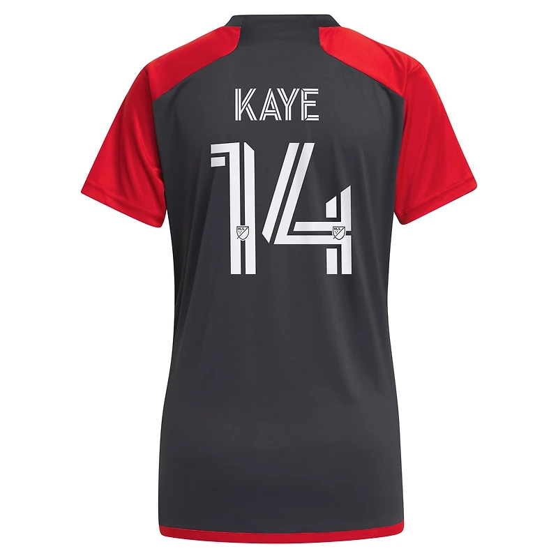 Maillot de club Toronto FC 2023 adidas Mark-Anthony Kaye gris pour femme - joueur réplique