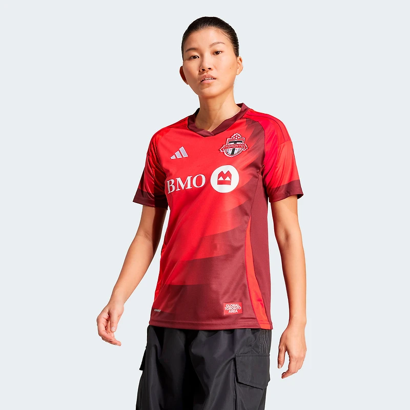 maillot réplique du rouge club Toronto FC 2025 pour femme adidas