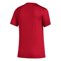 AD7 TOR FC ROUGE SP23 MLS LOGO LOCKUP TEE FEMME TEELADC