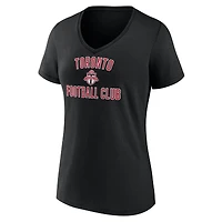 T-shirt noir à col en V Toronto FC Victory Arch pour femmes