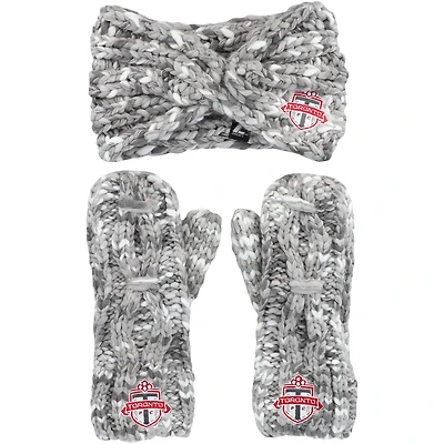 Women's ZooZatz Gray Toronto FC Marled Headband and Mittens Set