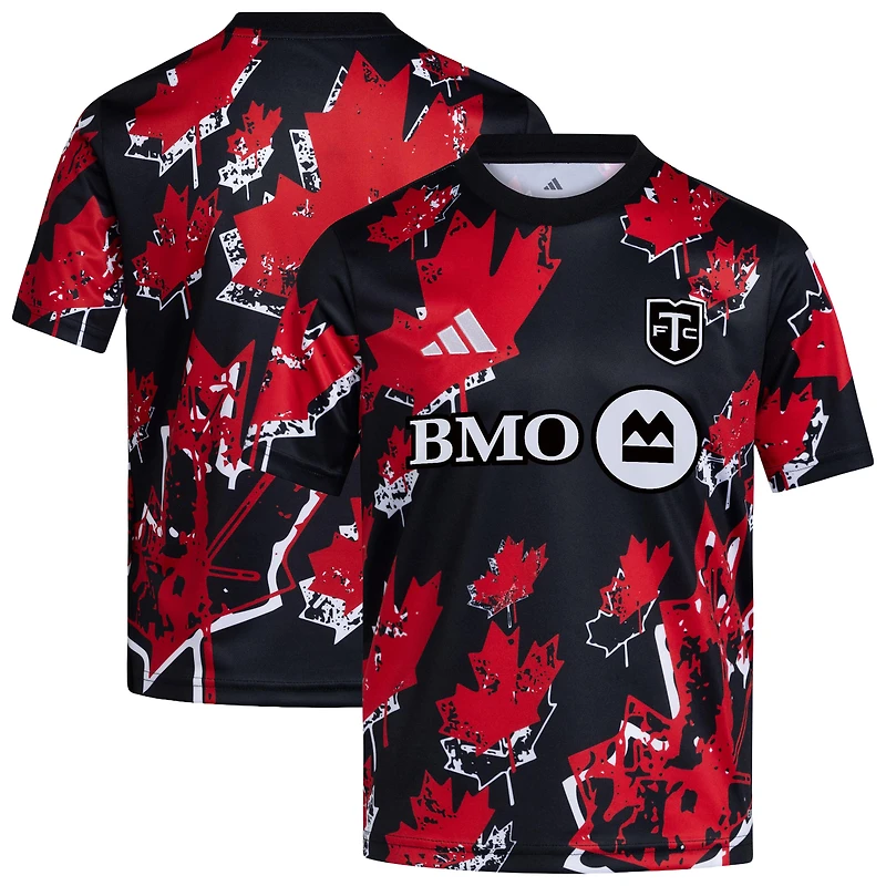 Youth adidas Black Toronto FC 2026 Canadian Pre-Match Jersey