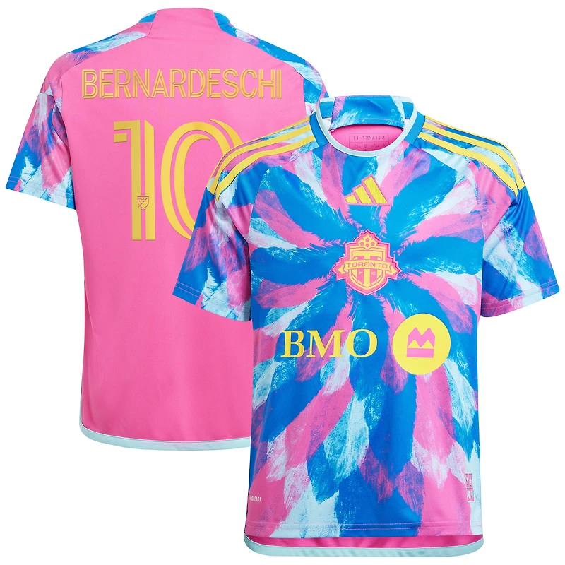 Enfant adidas Federico Bernardeschi Rose Toronto FC 2023 The Energy Kit Replica Player Jersey