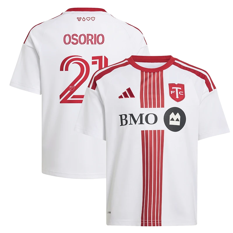 Youth adidas Jonathan Osorio White Toronto FC 2026 Winter Kit Replica Jersey