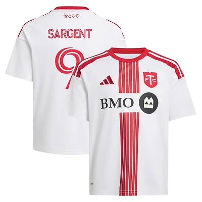 Maillot réplique blanc d'hiver 2026 du Toronto FC, porté par Josh Sargent, pour enfant, adidas