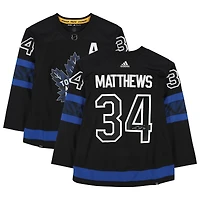 Auston Matthews Black Toronto Maple Leafs Autographed Adidas Alternate Authentic Jersey