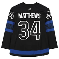 Maillot authentique alternatif dédicacé par Auston Matthews des Maple Leafs de Toronto