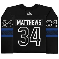 Maillot authentique alternatif dédicacé par Auston Matthews des Maple Leafs de Toronto