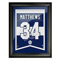 Auston Matthews Toronto Maple Leafs 12'' x 16'' Lecteur d'autographes de réplique encadrée - Bannière