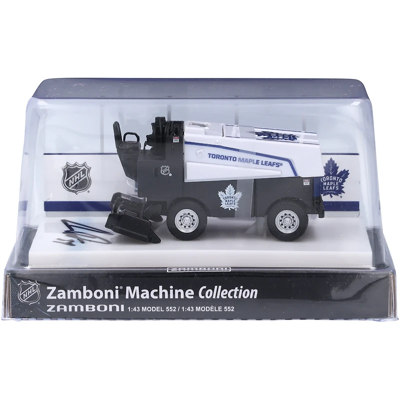 Zamboni moulée sous pression autographiée à l'échelle 1:43 par Auston Matthews des Maple Leafs de Toronto
