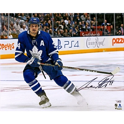 Photographie autographiée de 16" x 20" d'Auston Matthews des Maple Leafs de Toronto
