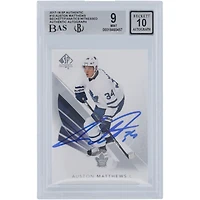 Auston Matthews Toronto Maple Leafs Autographié 2017-18 Upper Deck SP Authentique #10 Beckett Fanatics Witnessed Authentifié Carte 9/10