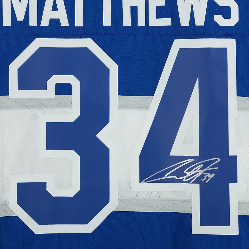 Maillot réplique autographié Mitchell & Ness du Centennial Classic 2017 de la LNH par Auston Matthews des Maple Leafs de Toronto