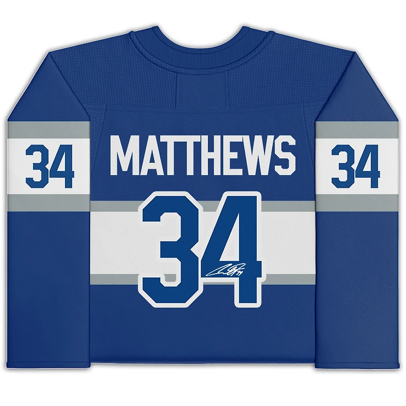 Maillot réplique autographié Mitchell & Ness du Centennial Classic 2017 de la LNH par Auston Matthews des Maple Leafs de Toronto