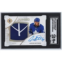 Carte authentifiée 9/10 SGC #31 #2/3 de la collection Ultimate Upper Deck 2020-21 autographiée par Auston Matthews des Maple Leafs de Toronto