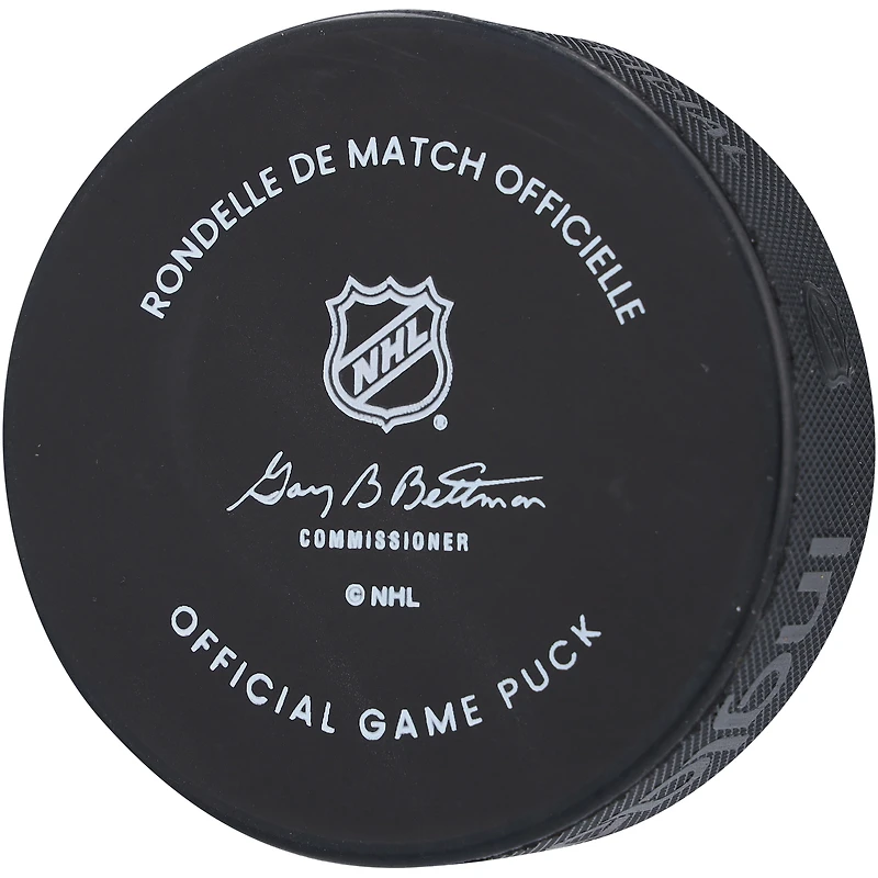 Rondelle de jeu officielle autographiée par Auston Matthews des Maple Leafs de Toronto pour le match des étoiles de la LNH 2024