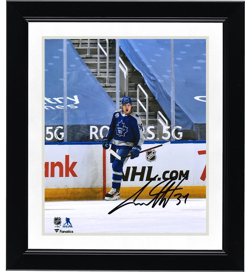 Auston Matthews Toronto Maple Leafs Autographed 8" x 10" Reverse Retro Jersey Goal Celebration Photograph