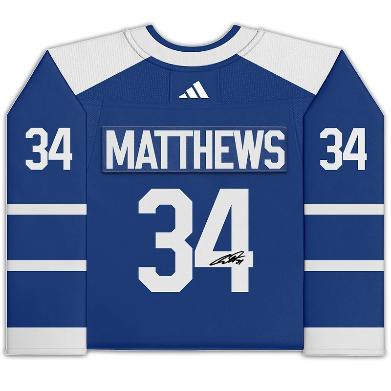 Maillot authentique rétro inversé autographié par Auston Matthews des Maple Leafs de Toronto adidas 2022-23
