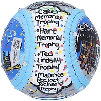 Ballon de baseball autographié par Auston Matthews des Maple Leafs de Toronto - Peint à la main par l'artiste Charles Fazzino